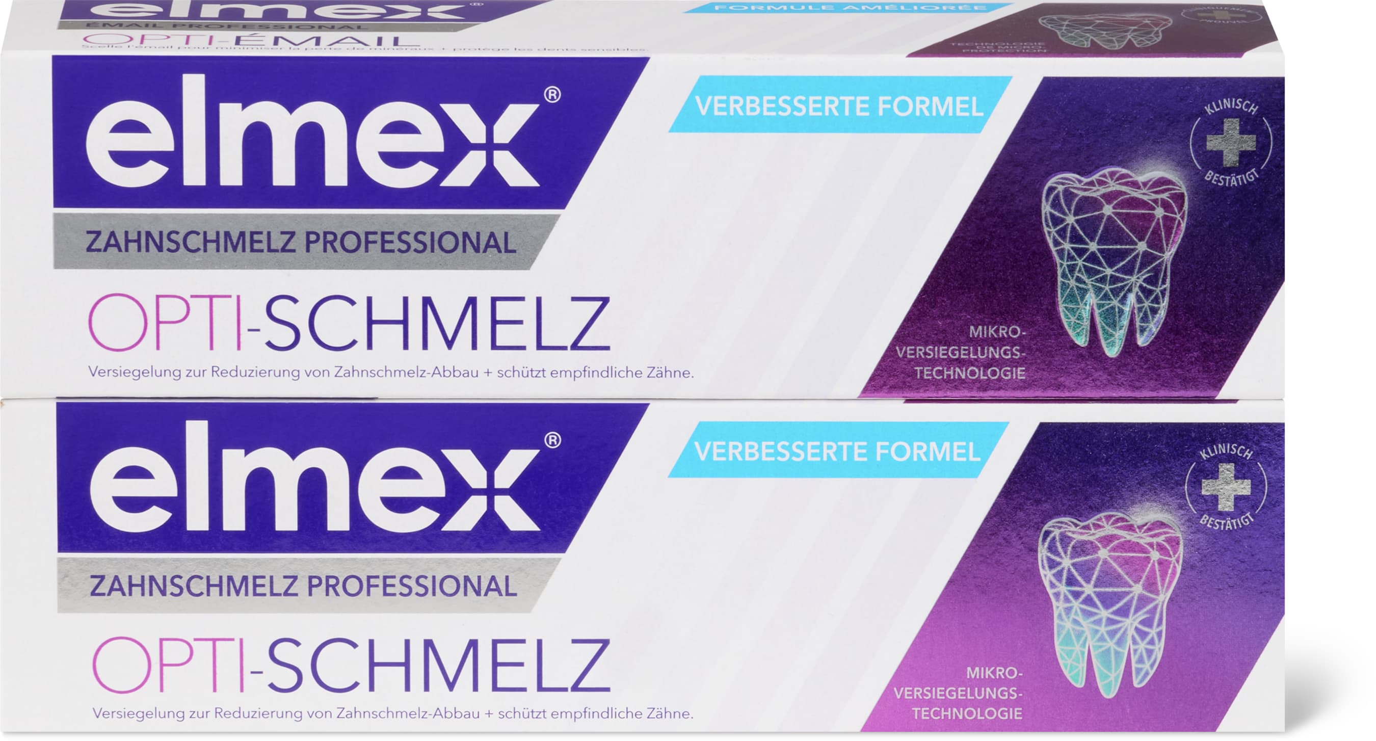 Elmex Zahnpasta Opti-Schmelz 2x75ml
